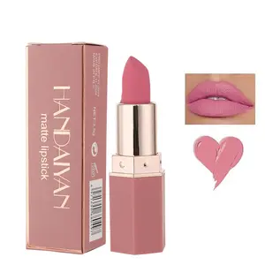 Handaiyan Matte Long-Lasting Lipstick, Moisturizing Hydrating Non-Fading, Suitable for All Occasions, Music Festival Makeup Essential, Cosmetic Kit