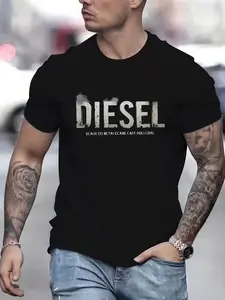 Diesel Graphic Print T-Shirt, Unisex Standard Fit, Super Soft Breathable Fabric, Casual Daily Wear, All Seasons