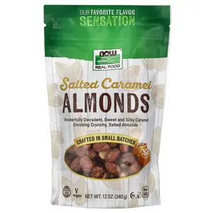 NOW Foods Almonds, Salted Caramel, 12 oz (340 g)
