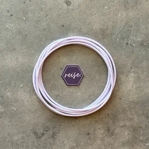 Solid Color Stack - NEW COLOR: Lavender Veil / Ultra Pale Lavender Bracelet Stack / Silicone Jelly Bracelets