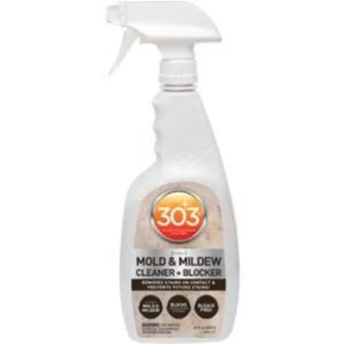 303 Products 30573 Fresh Scented Liquid Mold & Mildew Remover - 0.37 oz Vinyl Safe Stain Remover Spray, Powerful Cleaning Solution, Home Supplies Household Cleaner, Mold And Mildew Remover