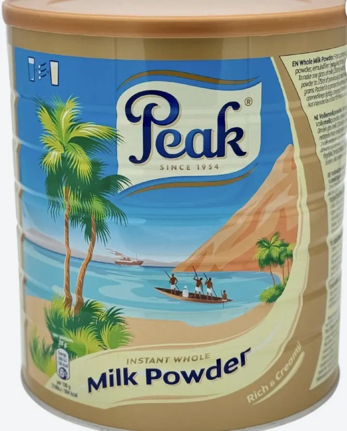 Peak Dairy Full Cream Milky Powdered Whole Milk - High Protein, Unflavored, Nutritional, Versatile Baking Use, with Added Soy Lecithin Emulsifier & Vitamins A & D