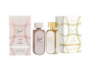 Lattafa Hayaati Florence & Gold Elixir Eau de Parfum 2-Piece Gift Set, Long-Lasting Unisex Fragrance Spray with Amber, Vanilla, Saffron & Musk Notes, 2 x 100ml
