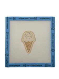 Ice Cream Cone - The Royal Icing Collection - 18 mesh - 6x6 - Needlepoint Canvas