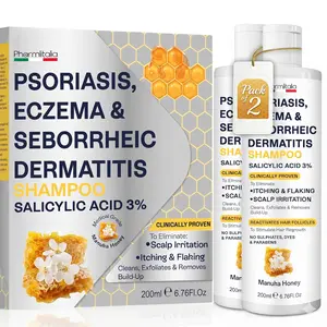 Psoriasis Shampoo for Dry & Itchy Scalp - Psoriasis Scalp Treatment for Eczema Relief, Seborrheic Dermatitis, Ringworm & Folliculitis - Itchy Scalp Shampoo for Flakes & Acne with Manuka Honey