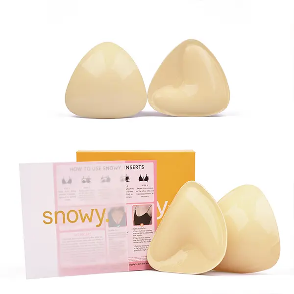 Snowy Invisible Push Up Sticky Bra-Sticky Push Up Inserts-Instant Boost Double-No Trace Push Up Adhesive Bra-Push Up Sticky Bra-Instant 3-5cm Lift Sticky Bra--Jelly Seamless Lift Sticky Bra-Waterproof Sweatproof Push Up Bra