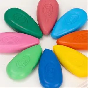 12 Color Waterdrop Wax Crayons, Non-Slip Design, 12pcs Set, No Hand Staining, Perfect for Kids Drawing & Coloring Activities, Coloring Materials Set