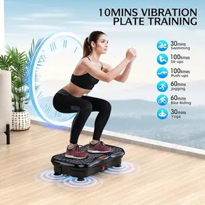 Electromagnetic massage vibration board fitness equipment, with a weight capacity of 330 pounds, portable design, suitable for men and women to exercise at home