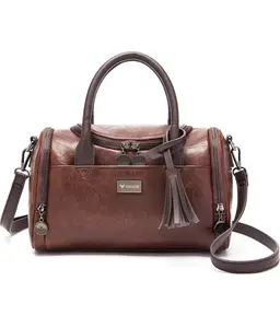 Rofozzi Vegan Leather Barrel Bag