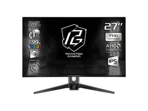 ASRock Phantom Gaming 27 inch Full HD 240Hz IPS FHD AMD FreeSync Premium (Adaptive Sync) 1ms Gaming Computer Monitor PG27FFS1A