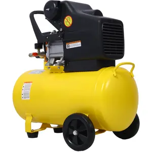 3.5HP Portable 10 Gallons Oil-Lubricated Air Compressor Tank Ultra Quiet Horizontal Tank Adjustable Pressure with Built-in Wheel,Portable and not bulky, saving time and effort