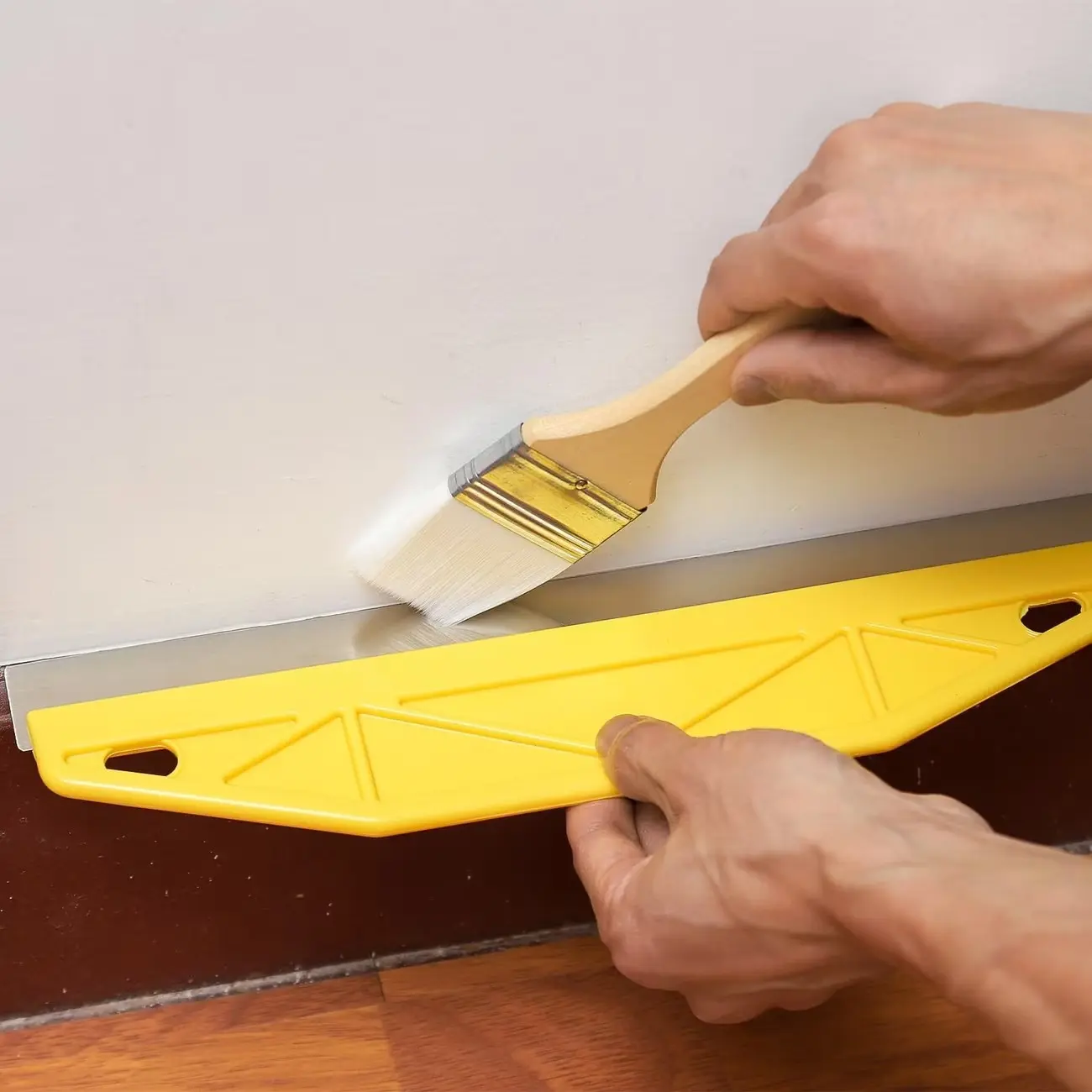 2pcs Paint Shield Trimming Machine, Ergonomic Handle, Durable Plastic/metal Wall Painting Tool, Paint Edger, Tough Scraper, Painter Tool, Home & Commercial Use