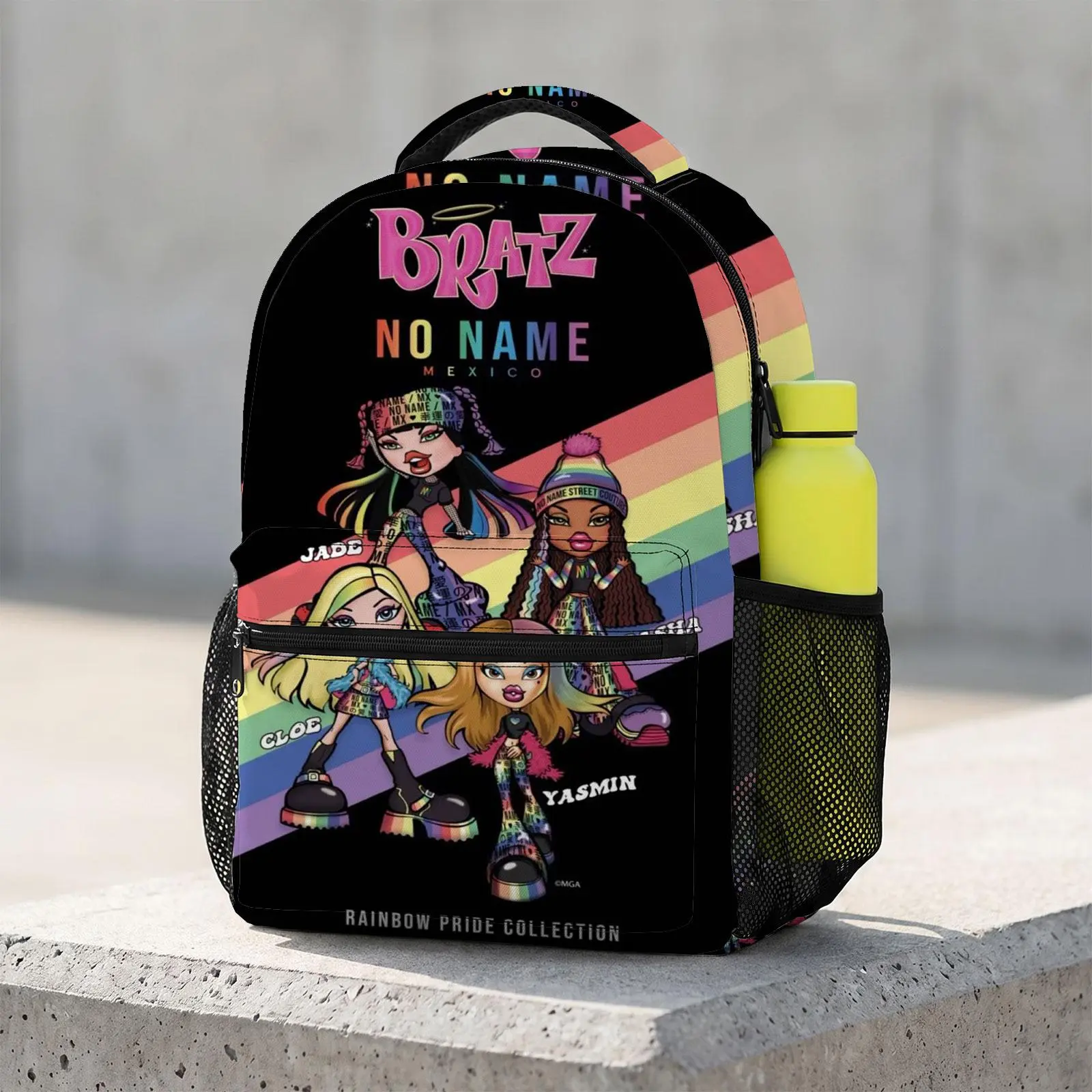 Bratz Cute Cartoon School Backpack for Teen Girl | Aesthetic Print Bookbag for Kids & Students | Large Capacity Casual Daypack