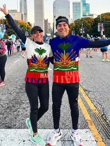 2026 World Cup Haiti Fan Jersey T-Shirt, Haitian Flag Design with Palm Tree & Cultural Symbols, Casual Fitted Short Sleeve Tee