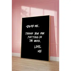 INSPIRATIONAL SELF LOVE Poster| Minimal wall art| Wall Decor for Dorm & Office |Trendy Wall Decor