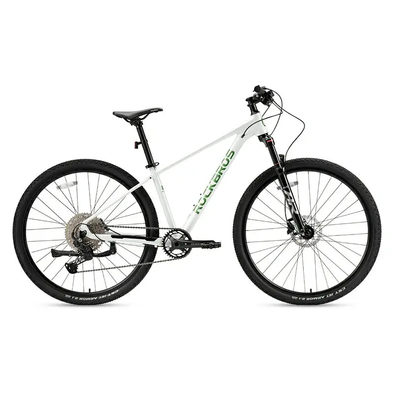 ROCKBROS MT400 Hardtail Mountain Bike for Adult Men and Women - Aluminum Alloy Frame, 29-Inch Wheels, Hydraulic Suspension, Remote Lockout, Adjustable Air Pressure