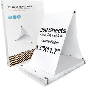 8.3x11.7 Thermal Printer Paper(200 Sheets), A4 Thermal Paper Quick-Dry, Compatible with Portable Printer