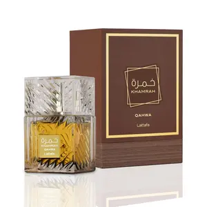 Lattafa Khamrah Qahwa - Vanilla, Warm Spicy, Cinnamon, Sweet - Eau de Parfum Long-Lasting Fragrance for Unisex, 3.40 Ounce / 100 ml Lattafa Khamrah Qahwa - Vanilla, Warm Spicy, Cinnamon, Sweet - Eau de Parfum Long-Lasting Fragrance for Unisex, 3.40 Ounce / 100 ml