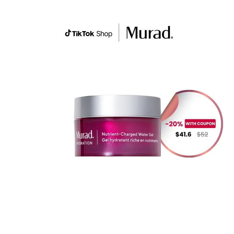 Murad Nutrient-Charged Water Gel Face Moisturizer - Hydrating, Vitamin-Infused, Mineral-Rich Formula for Sensitive, Combination Skin, Barrier Repair, Ideal for Makeup Prep