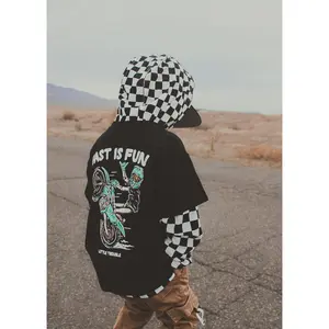 UPF 35 Checkered Long Sleeve