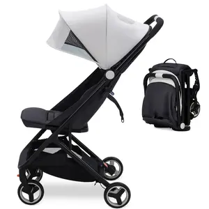 GAOMON Lightweight Stroller, Compact One-Hand Fold Travel Stroller for Airplane Friendly, Reclining Seat and Canopy