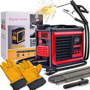 GNI,Portable Handheld Welder IGBT LCD Digital Display,Home DIY Arc Welder,Hot Start Arc Force Anti-Stick Mini Welder,Home Repair Welding Equipment