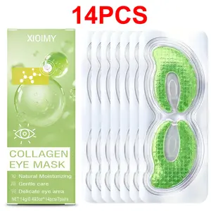 14pcs Collagen Eye Mask, Strong Hydration with Niacinamide & Hyaluronic Acid, Anti-Dryness & Dark Circles, Suitable All Skin Types