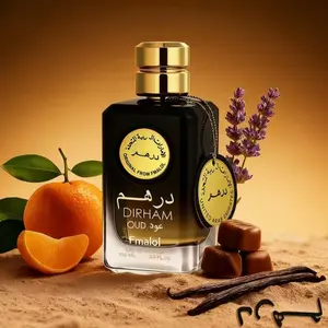 Luxurious Arabic Men's Perfume, Long-Lasting Sandalwood & Woody Scent, Signature Scent, Elegant Gradient Bottle, Islamic Art Design, 3.4 Oz, Perfect Gift
