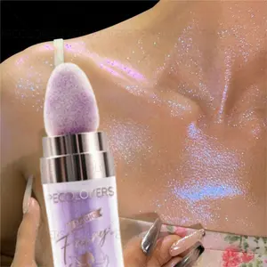 1PC Colored Highlighter Flash Powder, Suitable for Face, Body, Clavicle, Hair, Explosive Flash, High Color Rendering, Long Lasting, Suitable for Holiday Parties, Weddings, Christmas, Shimmer Glitter, Illuminating Iridescent Glitter