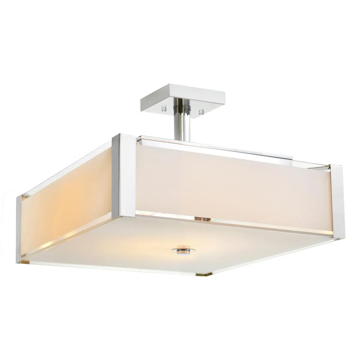 CWI Lighting Lucie 4 Light 17 inch Chrome Drum Shade Chandelier Ceiling Light 5571P17C-S