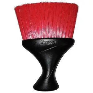 Denman Duster Brush - Red/Black, Fully Sanitizable, Ergonomic Handle, Extra Soft Nylon Bristles, 6.1" Length, 3.74" Width