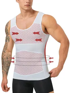 Men's Dual-Layer Compression Shaping Vest, Cool Comfortable Breathable Abdominal Control Shirt, Ideal for Daily Wear & Fitness Activities,tiktok shop,fashion,underwear,gifts for him