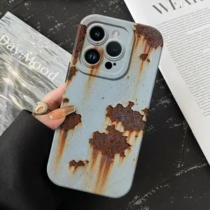 Creative Design Rustiness Phone Case , Soft Silicone , Fully Protected and Shockproof Cover For iPhone 17 16 15 14 13 12 11 Pro Max Plus X Air 17E 13mini