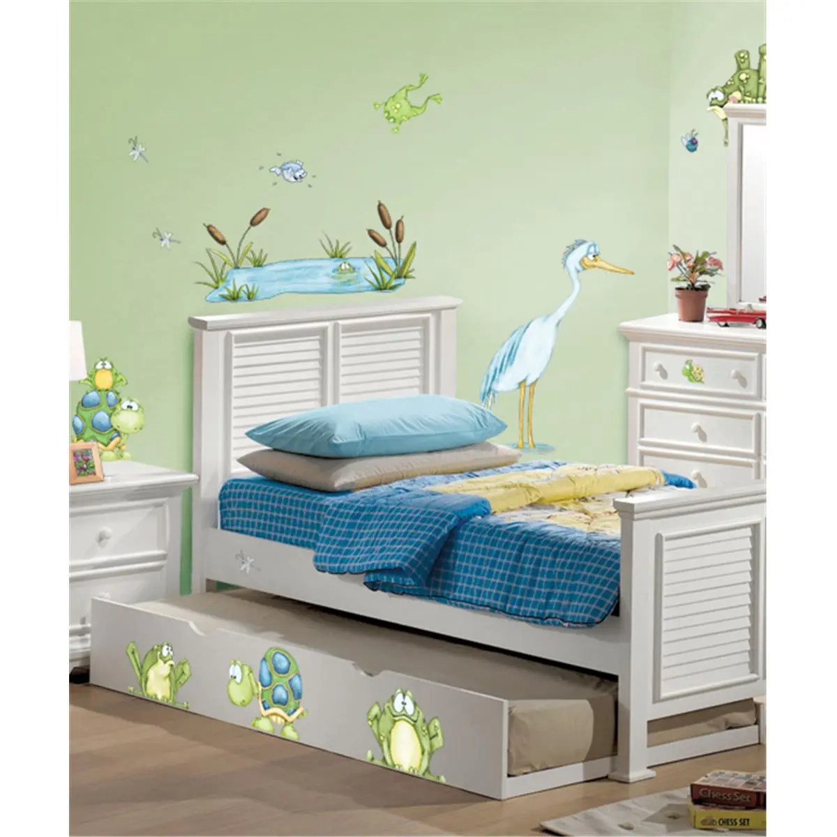 212 MAIN Super Jumbo Animal-Insect Applique Vinyl Wall Stickers, Smooth Removable Decorative Wall Decals, Whimsical Home Room Accents, Safe for All Rooms, Bathroom Decor
