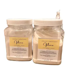 All-Natural Dressy Creations Luxury Laundry Soap with Phthalates Free Fragrance Oil - 32 OZ Jar with Scoop Included