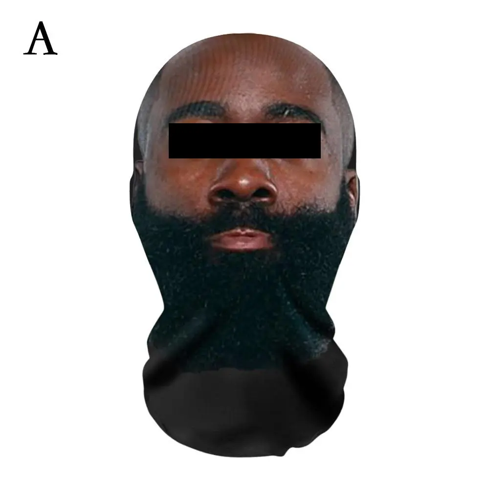 3D Realism Celebrity Face Mask & Headpiece - Breathable Ultra-Fine Fiber, Super-Stretch Fit, Comfortable Cosplay Mask Prop for Halloween Costume, Cosplay Party Events