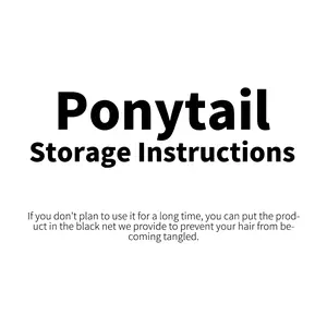 【Don'buy -ponytail Product Packaging Bags】A plain pouch, waterproof and dustproof. Gift Wrapping Supplies Gift For Birthday