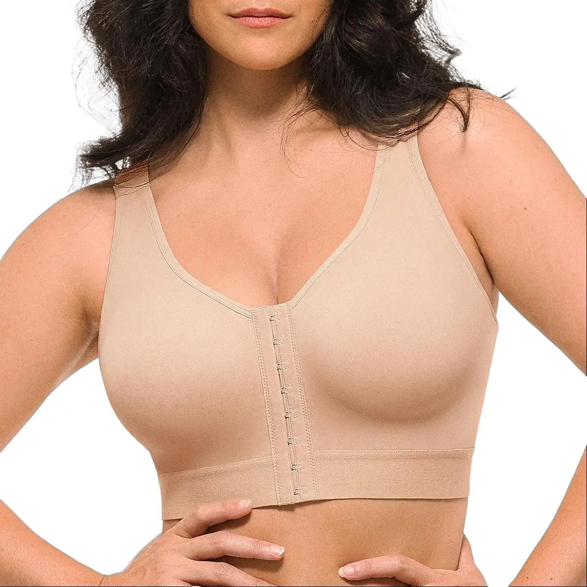 Shapellx Shapewear with bra Bare Essentials AirSlim Unlined Wireless Back Support Bra Shapellx Shapewear with bra Bare Essentials AirSlim Unlined Wireless Back Support Bra