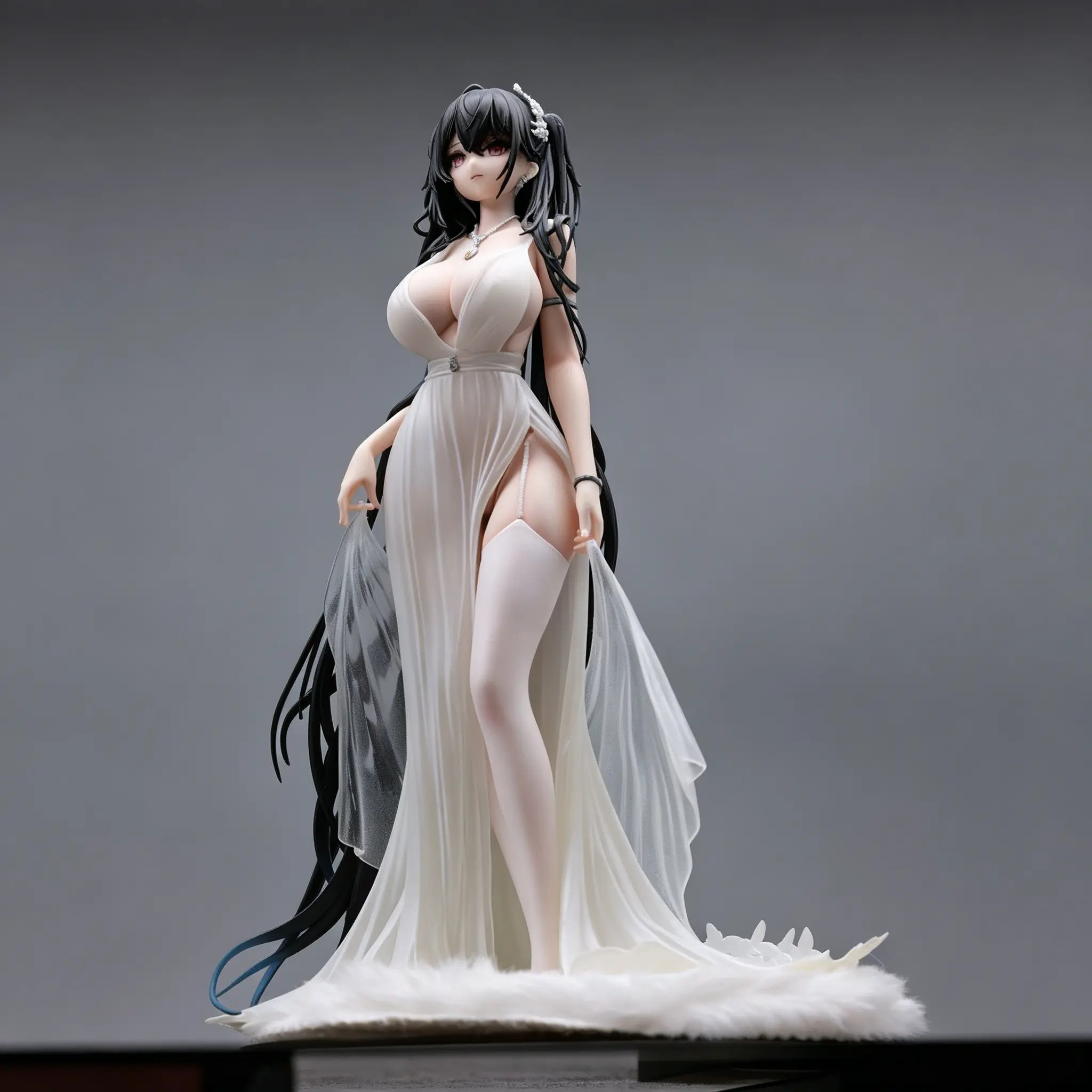 Blue Archive Omi Mount Wedding Dress Figure, High-Quality PVC Material, Detailed Diamond Jewelry, Perfect Gift for Fans