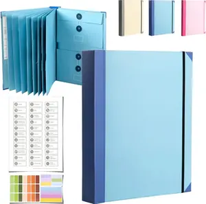 Document Organizer,Folio Folders with Pockets,File Organizer for Paper,Important Documents, Expanding File Folder for Office and School,in Case I Go Missing Binder
