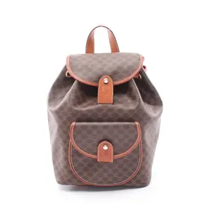 Pre-owned Celine Other Tote Bags Macadam Coated Canvas Backpack