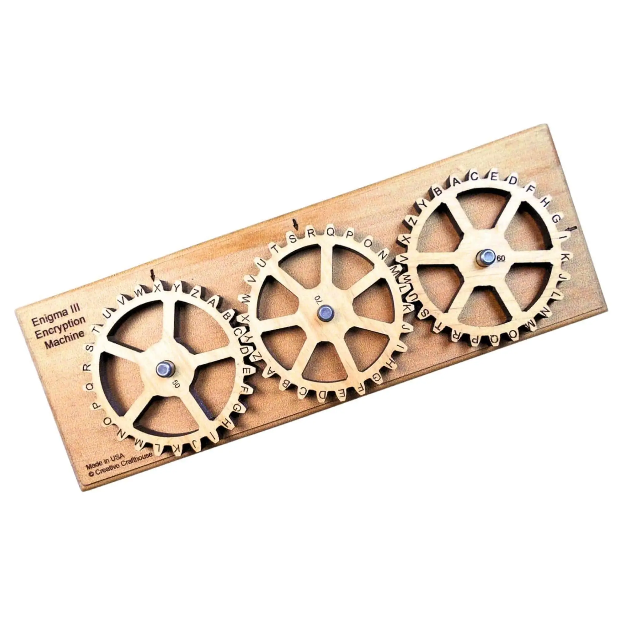 Enigma III | Personalized Wooden Cipher Machine