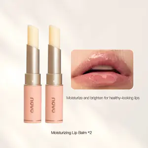 NOVO Heart-Lock Lip Balm 2-Pack - Double the Glossy Love for Hydrated Lips - Perfect Gift for BFF - Moisturizing Lipgloss