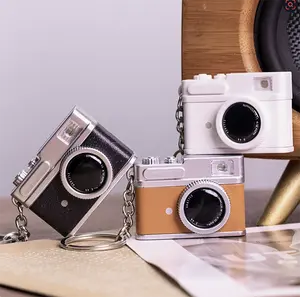 New Mini SLR Model Camera Keychain Car Key Ring  LED Flashlight Colorful  Key Chain Best Party Gift Jewelry  17233