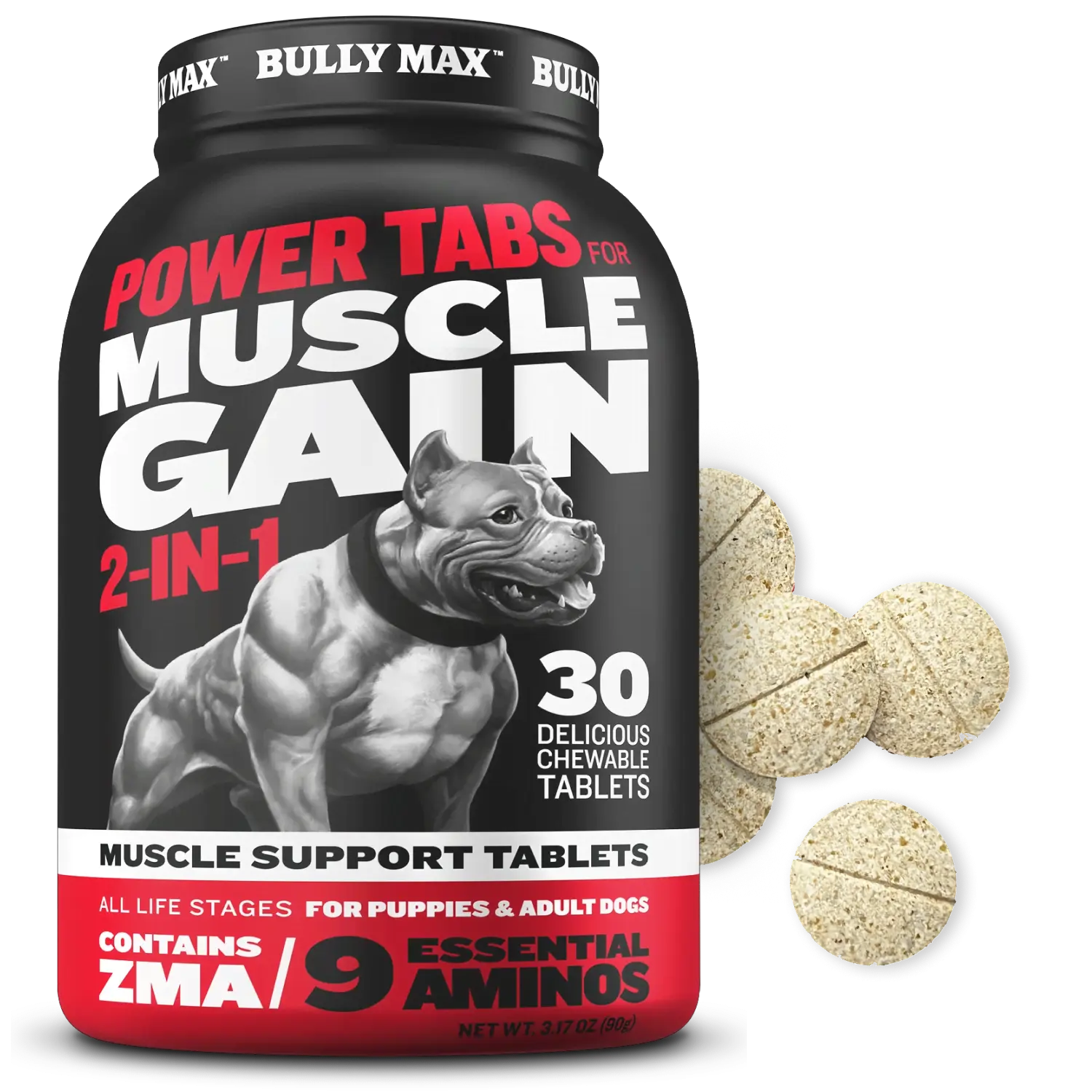 Bully Max 2-in-1 Muscle Builder Tablets