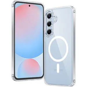 Entronix Case for Samsung Galaxy S26/S25/S24 A26/A17 Plus/Ultra/FE/Edge Z Flip/Fold - Clear Cover, [Magnetic] Phone Accessories Protective Transparent