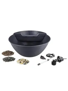 Aqua Garden Mini Pond Kit, Steel Gray