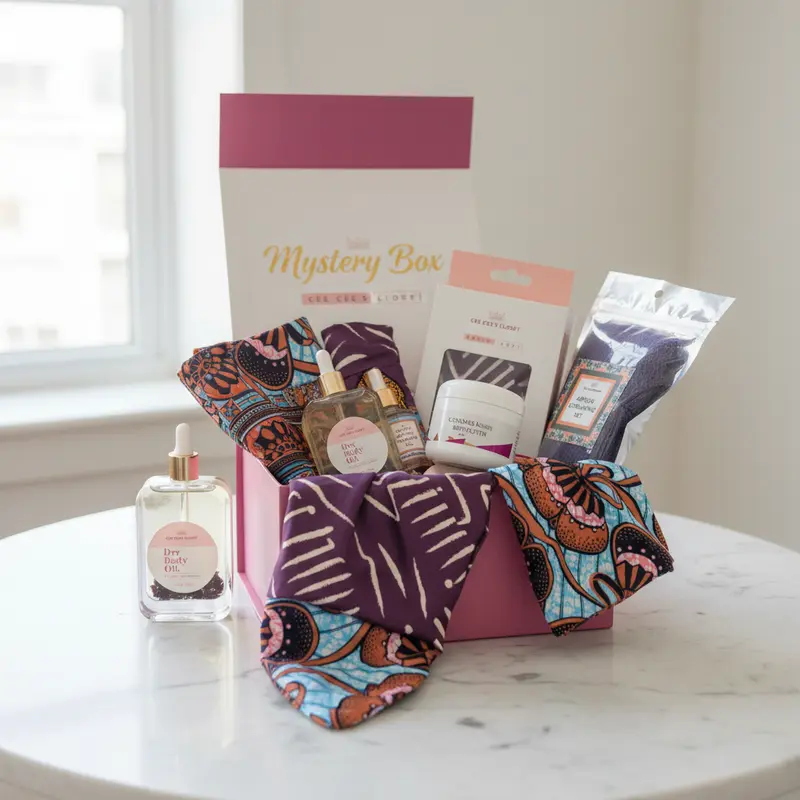 African-Inspired Beauty Mystery Box | Headwraps, Body Care & Accessories