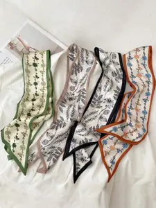 Women's Vintage Floral Print Hairbands, Casual Versatile Long Hair Band for Daily Wear, Elastic Hair Accessory, Fashion Hair Accessories for Women & Girls, Fashionable Hair Accessories