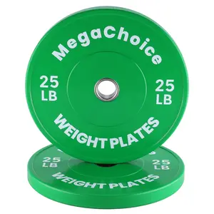Rubber Bumper Weight Set – 2 Inch Barbell Plates, Perfect for Home Gym Strength Training & Weight Lifting